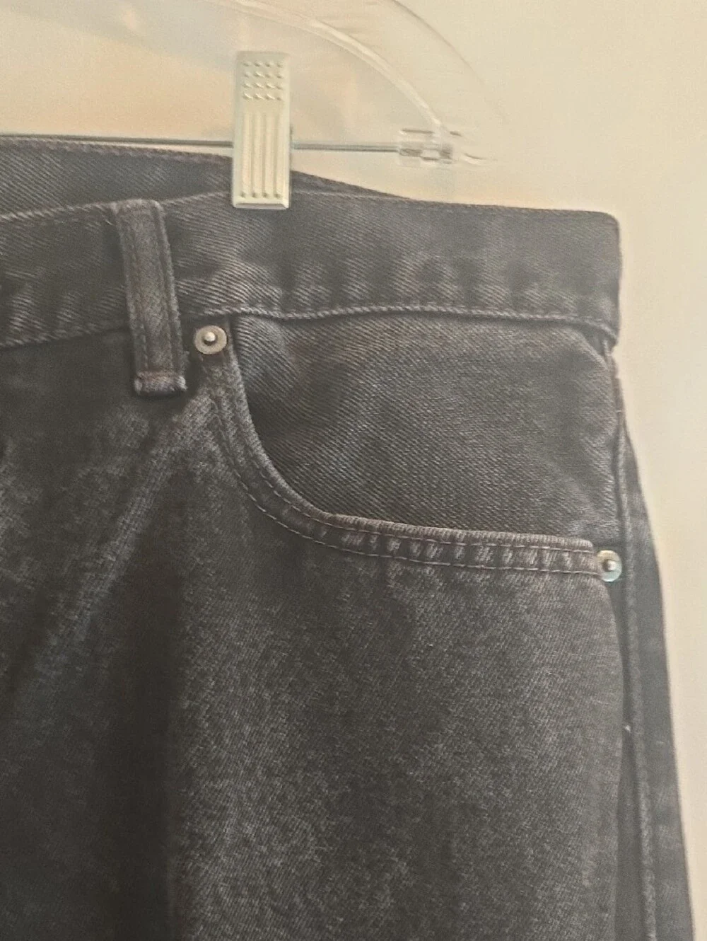 Levi's 505 Black Straight-Leg Jeans